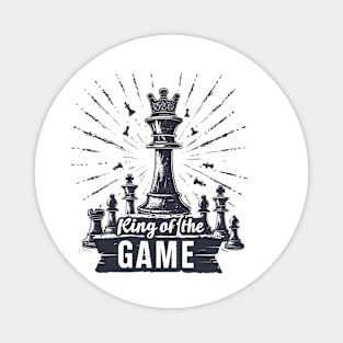 Chess Royalty: King of the Game Dramatic Illustration Magnet